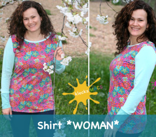 Ebook - Damenshirt Woman Gr. 32 - 48 - klecksMACS